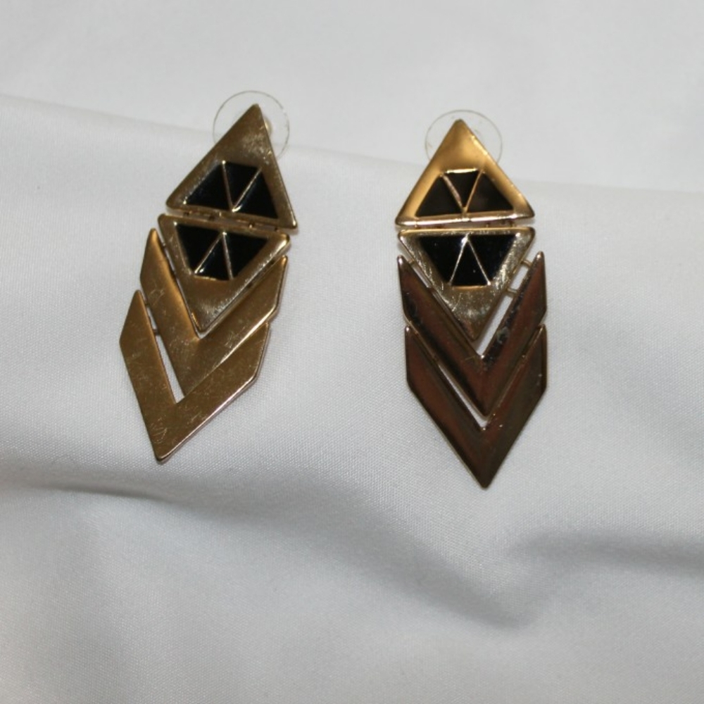 Vintage Geometric Statement Earrings
